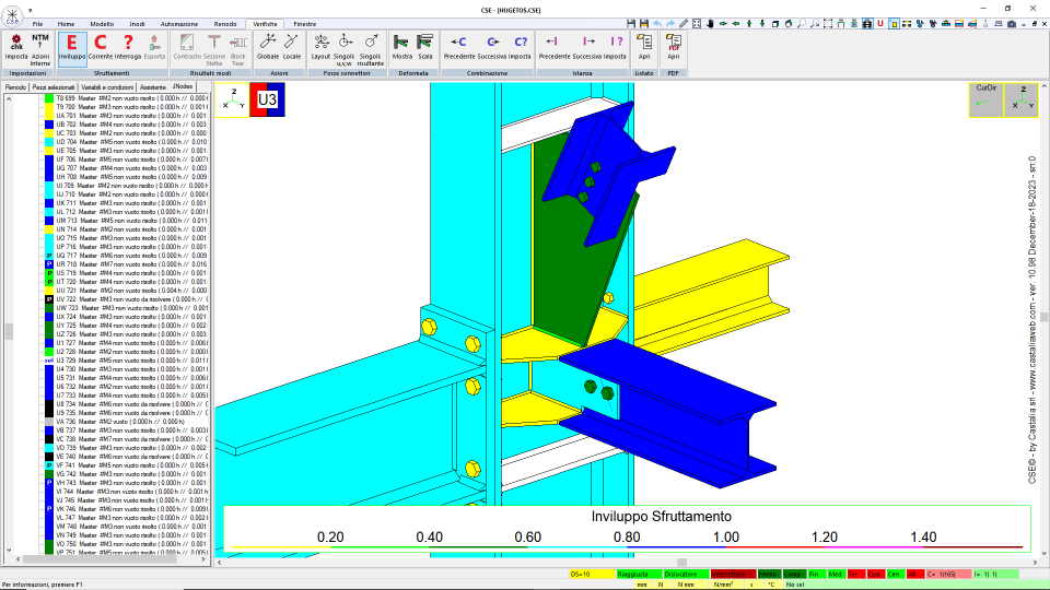 Beam-Column (hinge): NODE 36 50