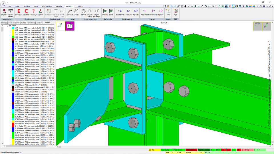 Horizontal Bracing: NODE 46 50