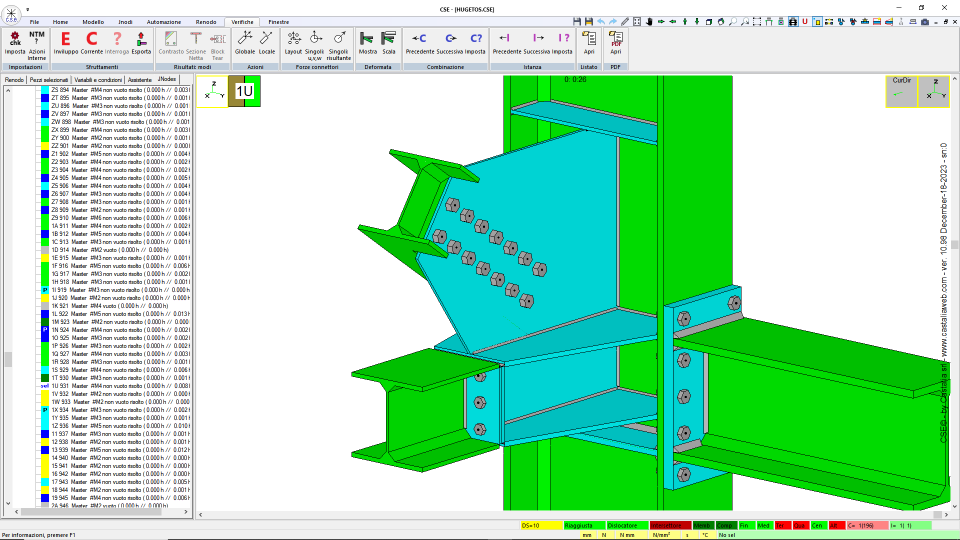 Beam-Column (hinge): NODE 48 50