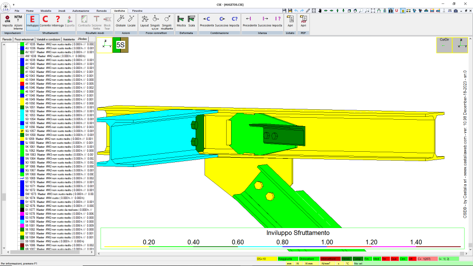Beam to beam + horizontal bracing + vertical bracing