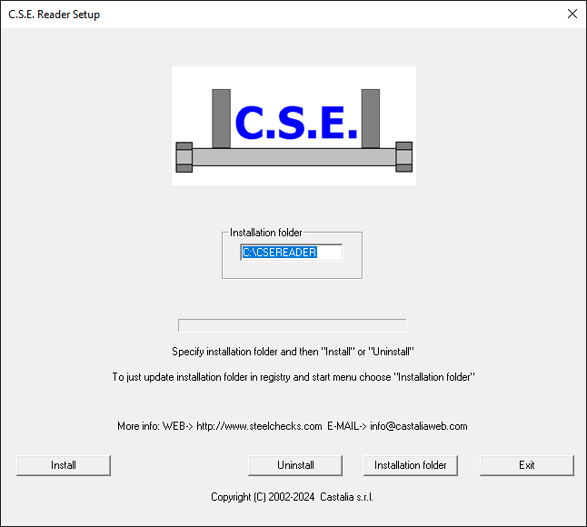 INSTALLAZIONE CSE READER ENG